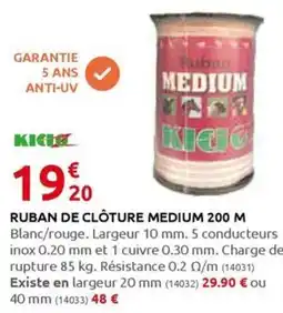 Rural Master RUBAN DE CLÔTURE MEDIUM 200 M offre