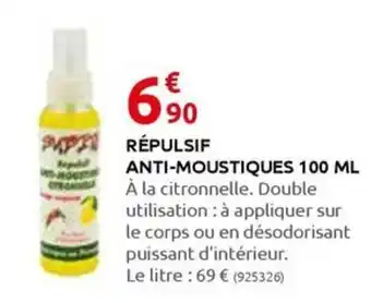 Rural Master REPULSIF ANTI-MOUSTIQUES 100 ML offre