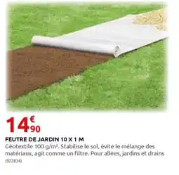 Rural Master FEUTRE DE JARDIN 10 X 1 M offre