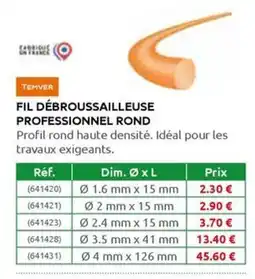 Rural Master FIL DÉBROUSSAILLEUSE PROFESSIONNEL ROND offre