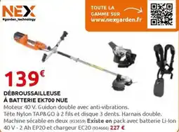 Rural Master DÉBROUSSAILLEUSE À BATTERIE EK700 NUE offre