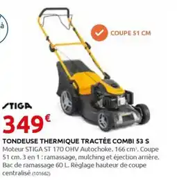 Rural Master TONDEUSE THERMIQUE TRACTÉE COMBI 53 S offre