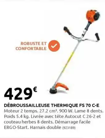 Rural Master DÉBROUSSAILLEUSE THERMIQUE FS 70 C-E offre