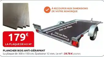 Rural Master PLANCHER BOIS ANTI-DERAPANT offre