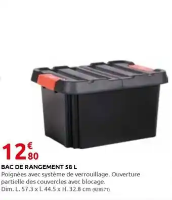 Rural Master BAC DE RANGEMENT 58 L offre
