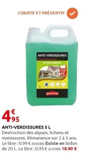 Rural Master ANTI-VERDISSURES 5 L offre