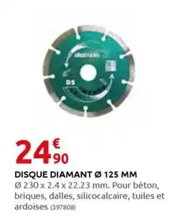 Rural Master DISQUE DIAMANT Ø 125 MM offre