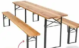 Rural Master TABLE + 2 BANCS PLIANTS offre