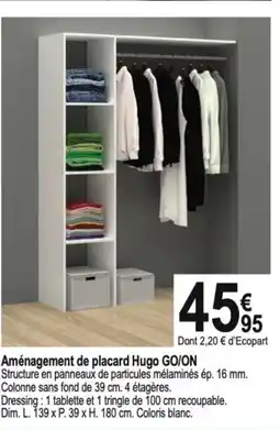 Aménagement de placard Hugo GO/ON