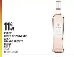 Spar CÔTES DE PROVENCE A.O.P GRANDE RÉCOLTE offre