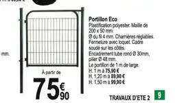 Tridôme Portillon Eco offre
