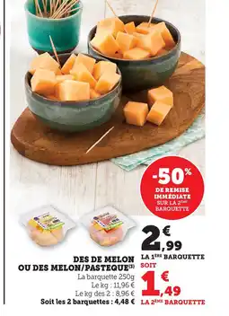 Hyper U DES DE MELON offre