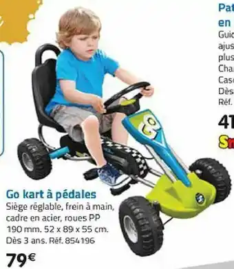 La Grande Récré Go kart à pédales offre