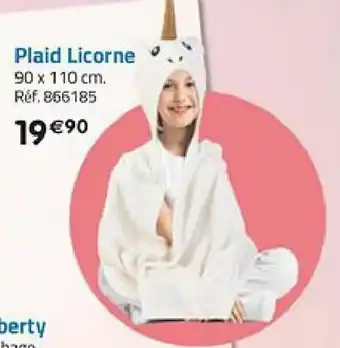 La Grande Récré Plaid licorne offre