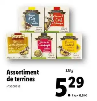 Lidl Assortiment de terrines offre