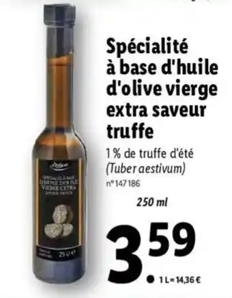 Lidl Spécialité à base d'huile d'olive vierge extra savuer truffe offre