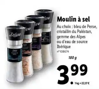 Lidl Moulin à sel offre