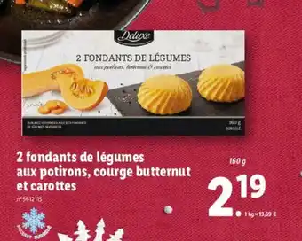 Lidl 2 Fondants de légumes aux potirons, courge butternut et carottes offre
