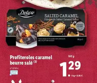Lidl Profiteroles caramel beurre salé offre