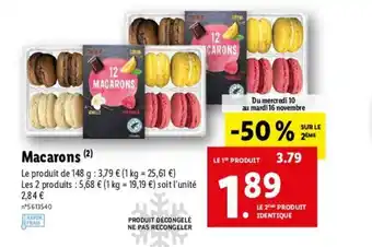 Lidl Macarons offre
