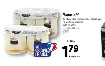 Lidl Yaourts offre