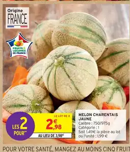Intermarché Contact MELON CHARENTAIS JAUNE offre