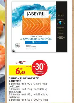Intermarché Contact SAUMON FUMÉ LE SAVOUREUX DE NORVÈGE offre