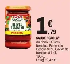 E.Leclerc Sacla - sauce offre