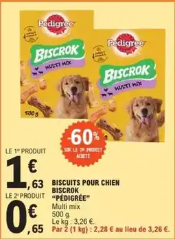 E.Leclerc Pedigree - biscuits pour chien biscrok offre