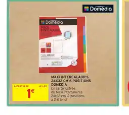 Intermarché Contact MAXI INTERCALAIRES 24X32 CM 6 POSITIONS DOMEDIA offre