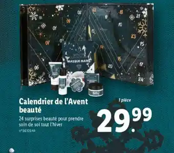 Lidl Calendrier de l'avent beauté offre