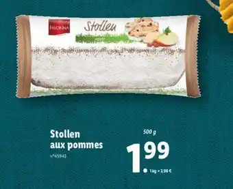 Lidl Stollen aux pommes offre