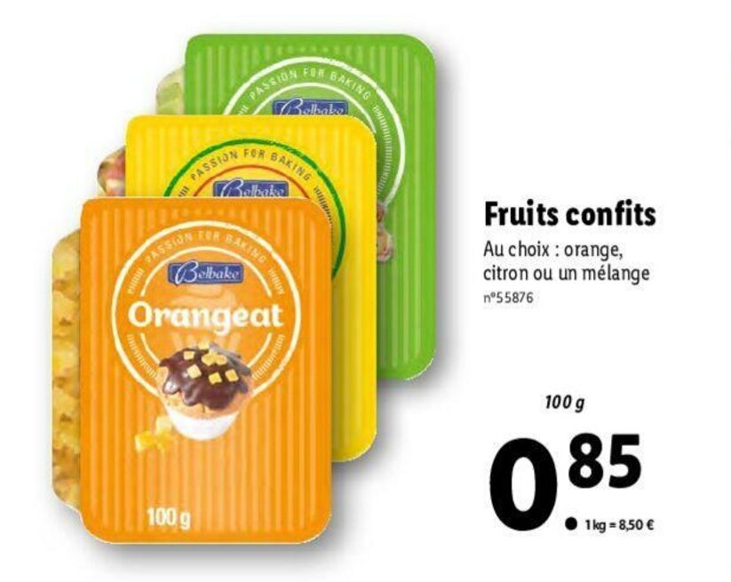 Promo Fruits confits chez Lidl