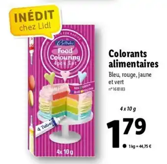 Colorants alimentaires