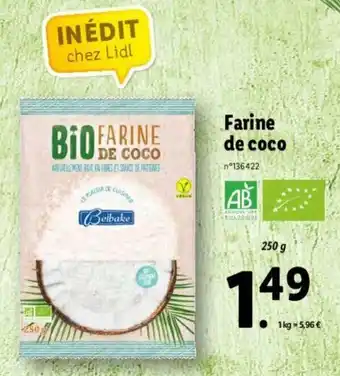 Lidl Farine de coco offre
