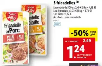 Lidl 5 Fricadelles offre