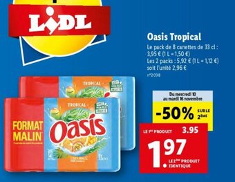 Lidl Oasis tropical offre