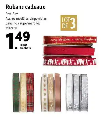 Rubans cadeaux