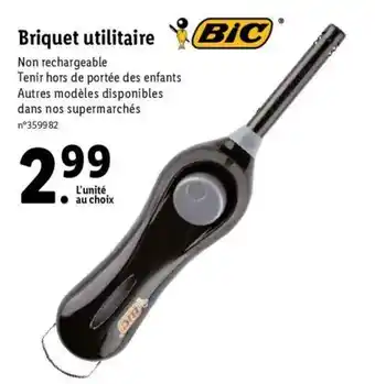 Lidl Briquet utilitaire offre