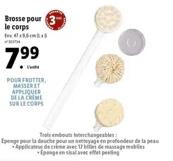 Lidl Brosse pour le corps offre