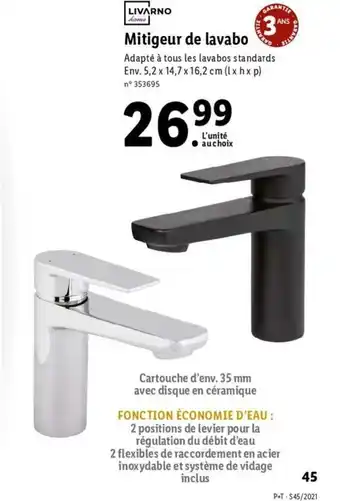 Mitigeur de lavabo