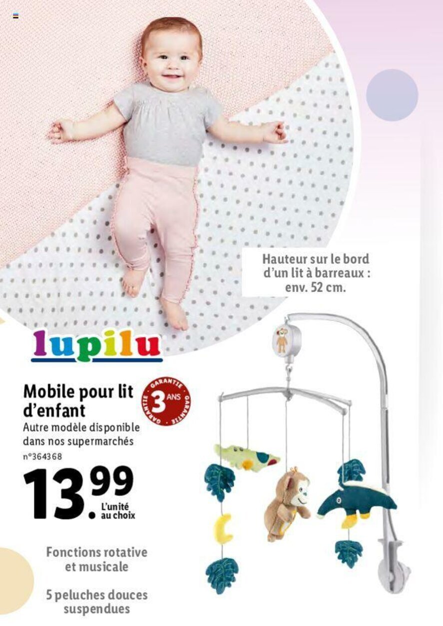 Promo Mobile Pour Lit D Enfant Chez Lidl