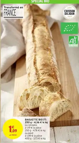 Intermarché BAGUETTE BIO offre