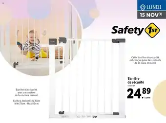 Lidl Barrière de sécurité offre