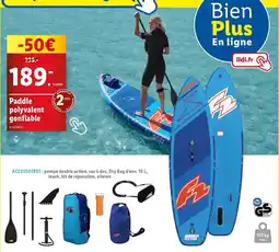 Lidl Paddle polyvalent gonflable offre