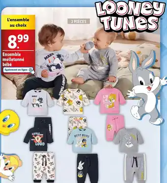 Lidl Ensemble molletonne bebe offre