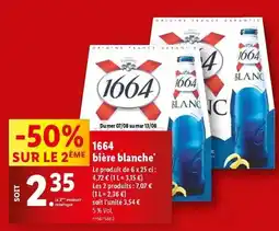 Lidl 1664 - bière blanche offre
