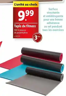 Lidl Tapis de fitness offre