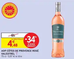 Intermarché AOP CÔTES DE PROVENCE ROSÉ VALESTREL offre