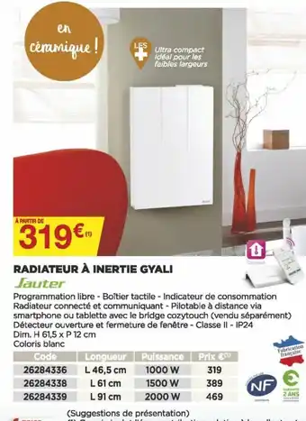 Radiateur à Inertie Gyali